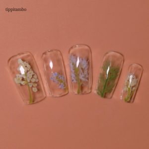 Floating flowers set